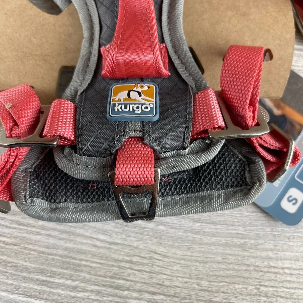 Kurgo Journey Air Harness For Dogs Grey/Pink Vest Harnesses For Dogs Small NEW
